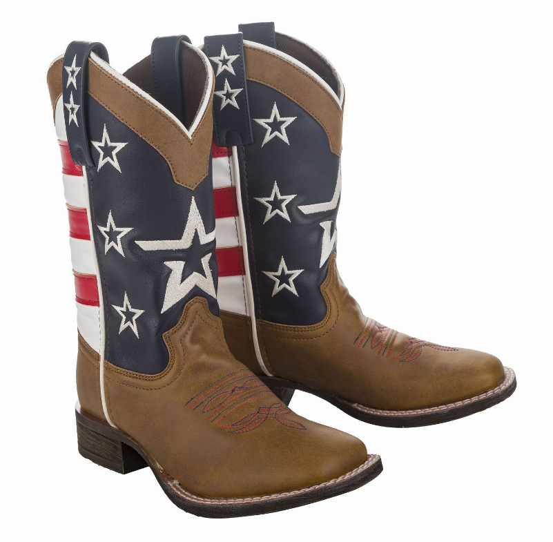 TuffRider Kids American Flag Cowboy Western Boots JPC Equestrian