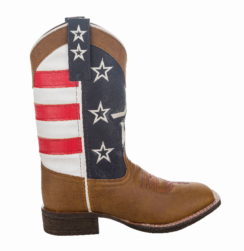 TuffRider Kids American Flag Cowboy Western Boots JPC Equestrian