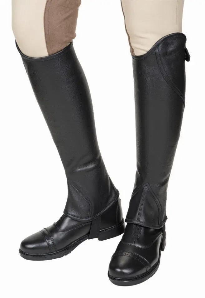 TuffRider Ladies Belmont Plus Leather Half Chaps JPC Equestrian