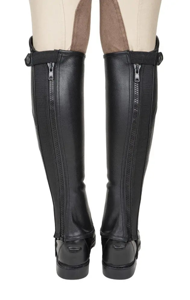 TuffRider Ladies Belmont Plus Leather Half Chaps JPC Equestrian