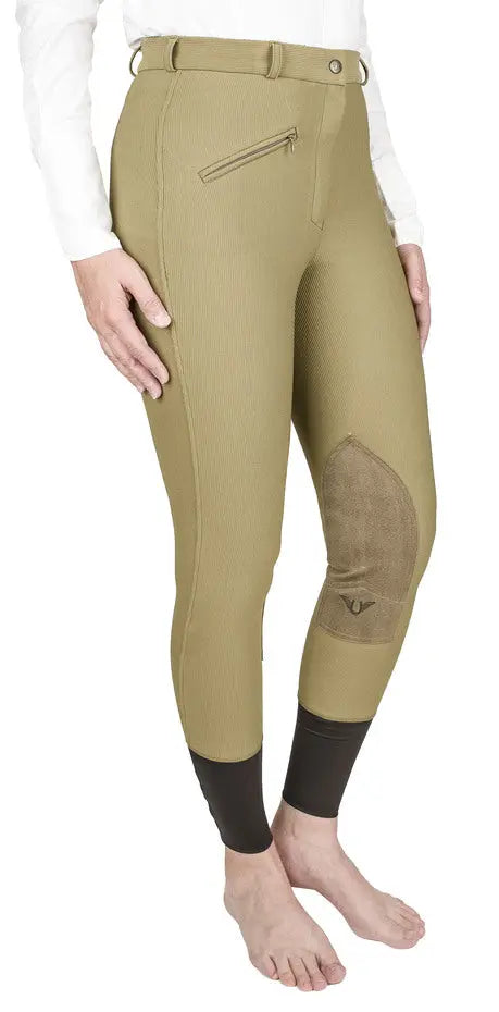 TuffRider Ladies Ribb Knee Patch Breeches JPC Equestrian