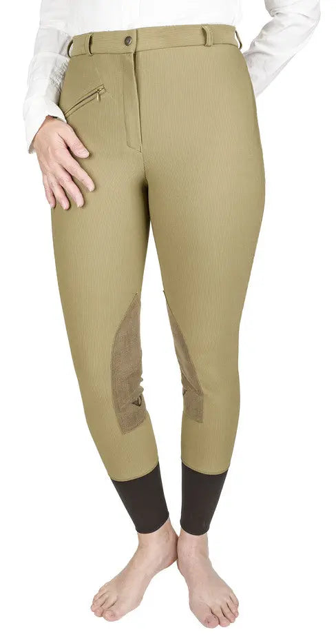 TuffRider Ladies Ribb Knee Patch Breeches JPC Equestrian
