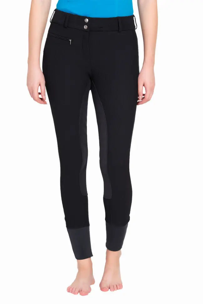 TuffRider Ladies Ribb Lowrise Wide Waistband Full Seat Breeches JPC Equestrian