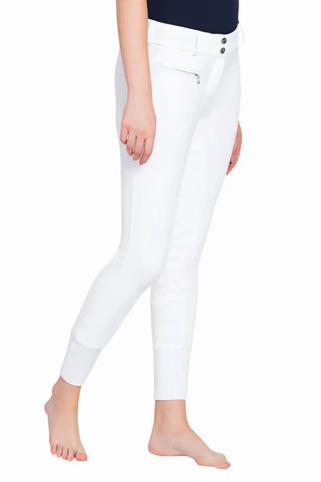 TuffRider Ladies Ribb Lowrise Wide Waistband Full Seat Breeches JPC Equestrian