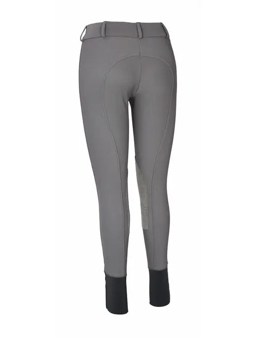 TuffRider Ladies Ribb Lowrise Wide Waistband Knee Patch Breeches JPC Equestrian