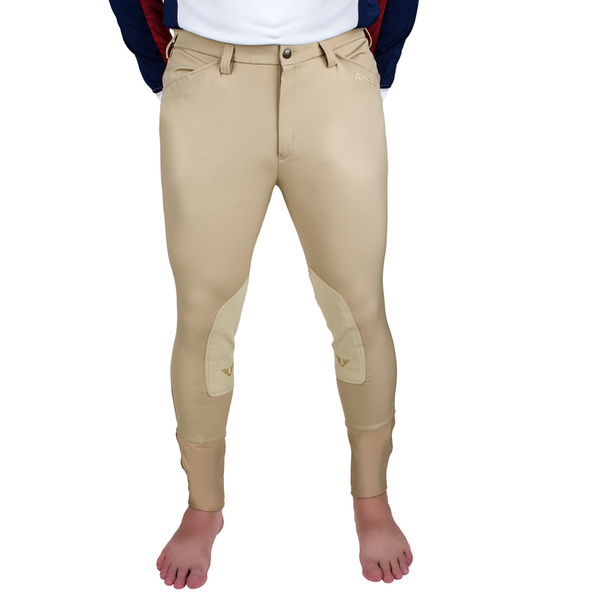 TuffRider Men's Claudio Knee Patch Breeches JPC Equestrian