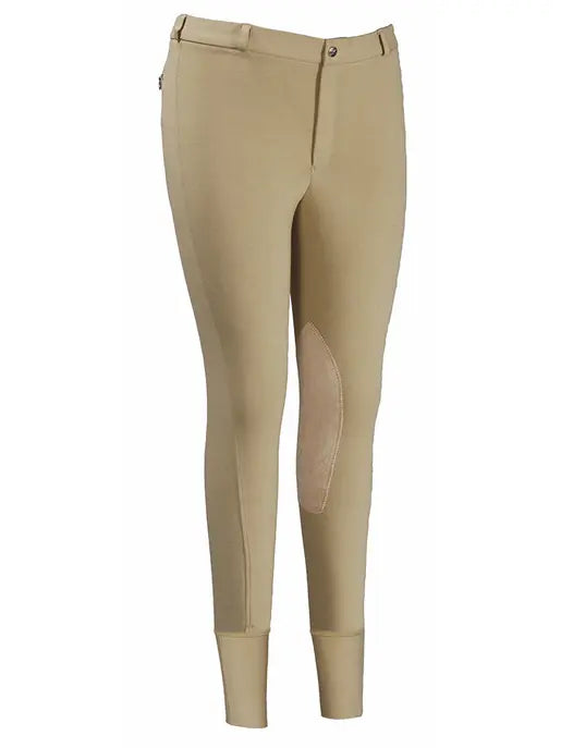 TuffRider Men's Cotton Knee Patch Breeches JPC Equestrian