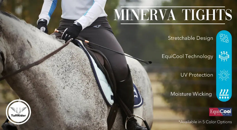 TuffRider Women Minerva Mesh Pocket EquiCool Tights JPC Equestrian