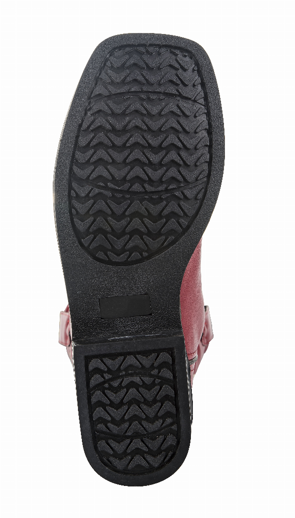 TuffRider Youth Fire Red Floral Western Boot JPC Equestrian