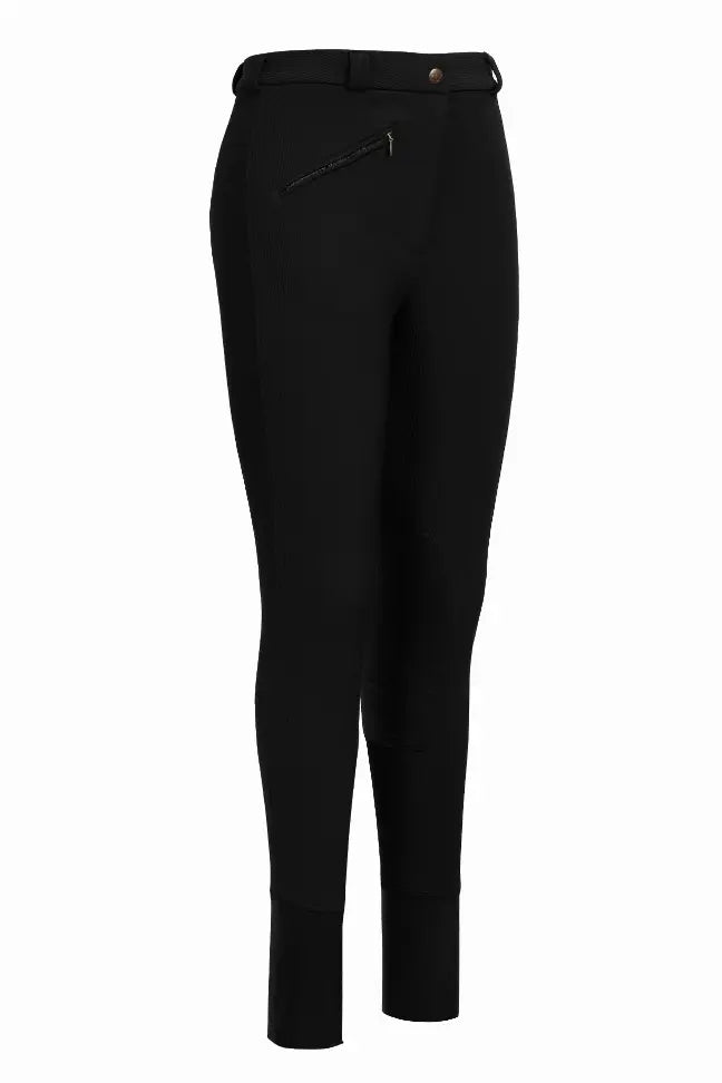 Tuffrider Ladies Long Ribb Knee Patch Breeches JPC Equestrian