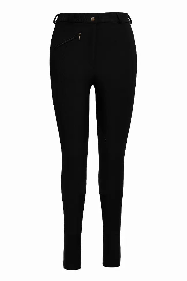 Tuffrider Ladies Long Ribb Knee Patch Breeches JPC Equestrian