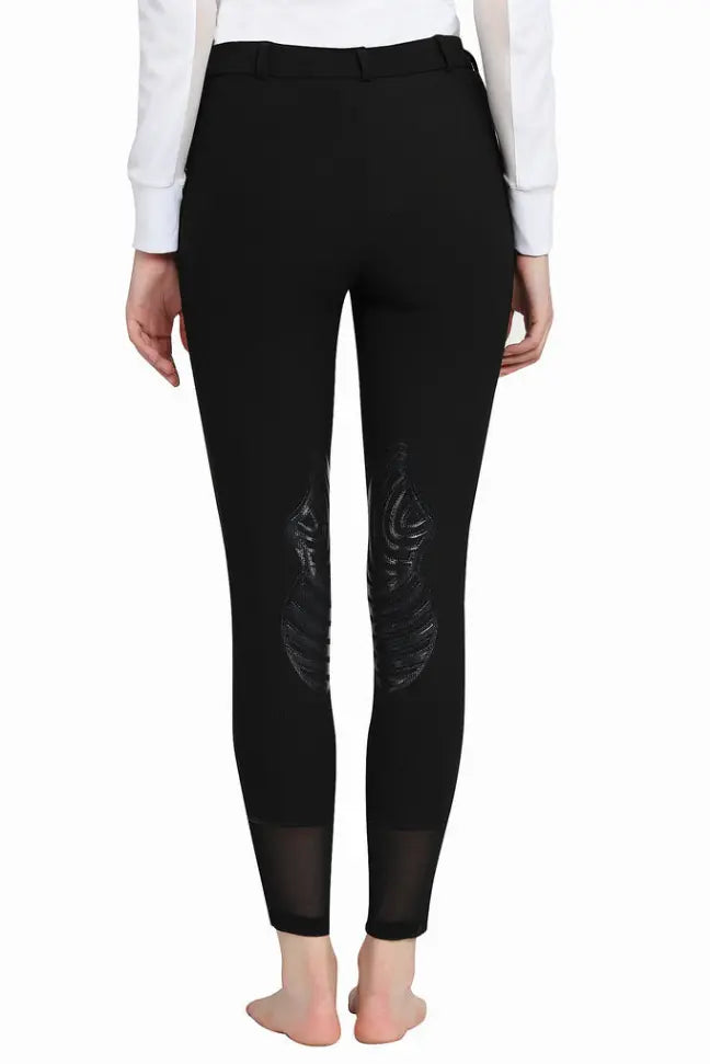 Tuffrider Tiffany Ribbed Breech With Silicone Knee Patch JPC Equestrian