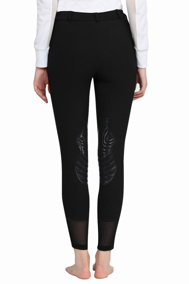 Tuffrider Tiffany Ribbed Breech With Silicone Knee Patch JPC Equestrian