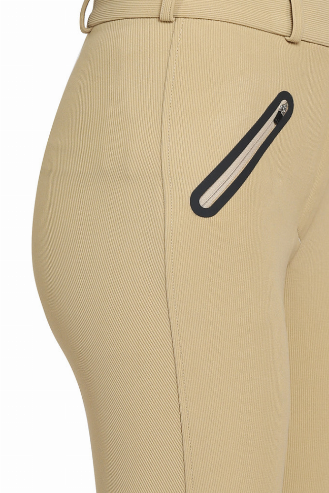 Tuffrider Tiffany Ribbed Breech With Silicone Knee Patch JPC Equestrian