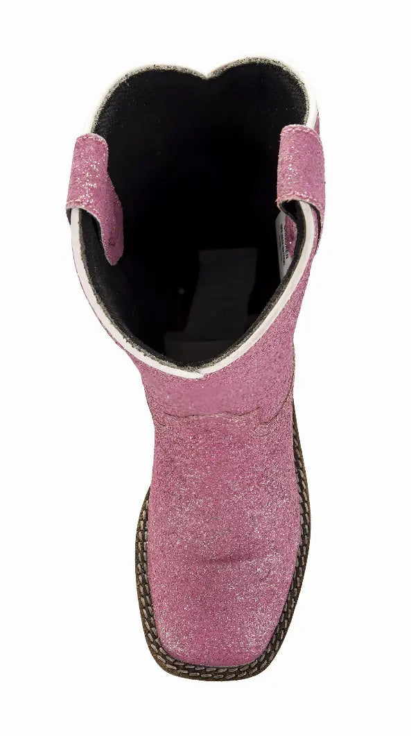 Tuffrider Youth Pink Glitter Western Boot JPC Equestrian