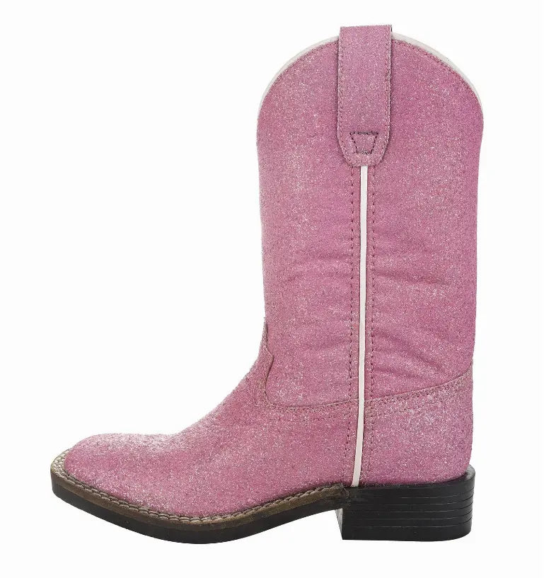 Tuffrider Youth Pink Glitter Western Boot JPC Equestrian