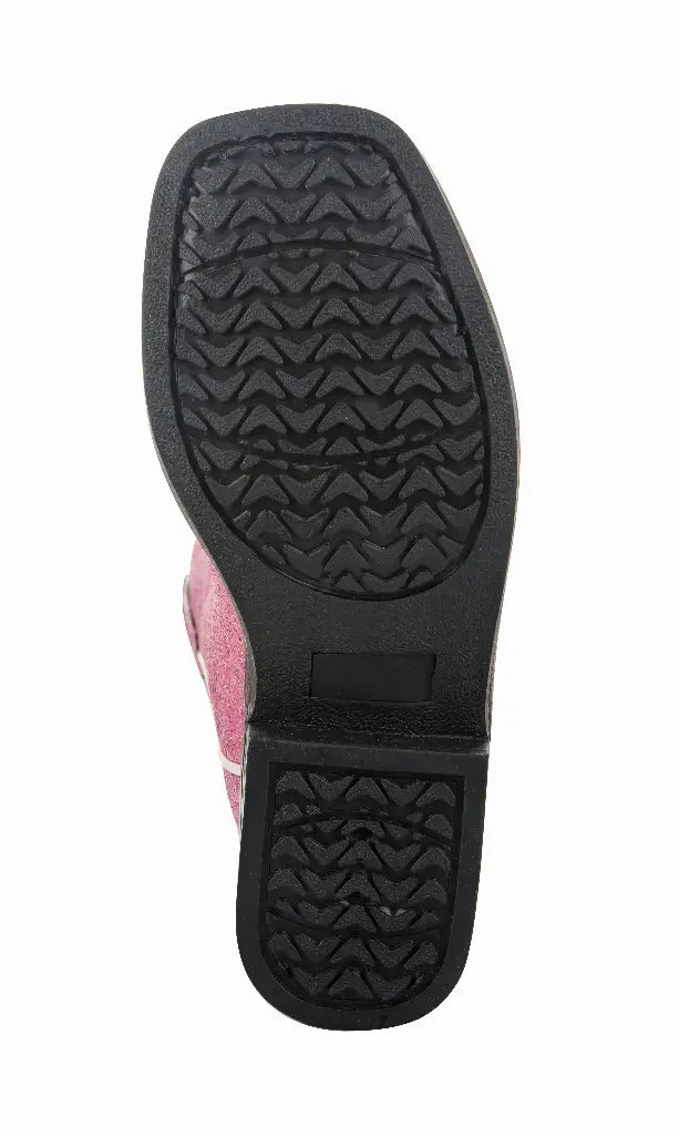 Tuffrider Youth Pink Glitter Western Boot JPC Equestrian