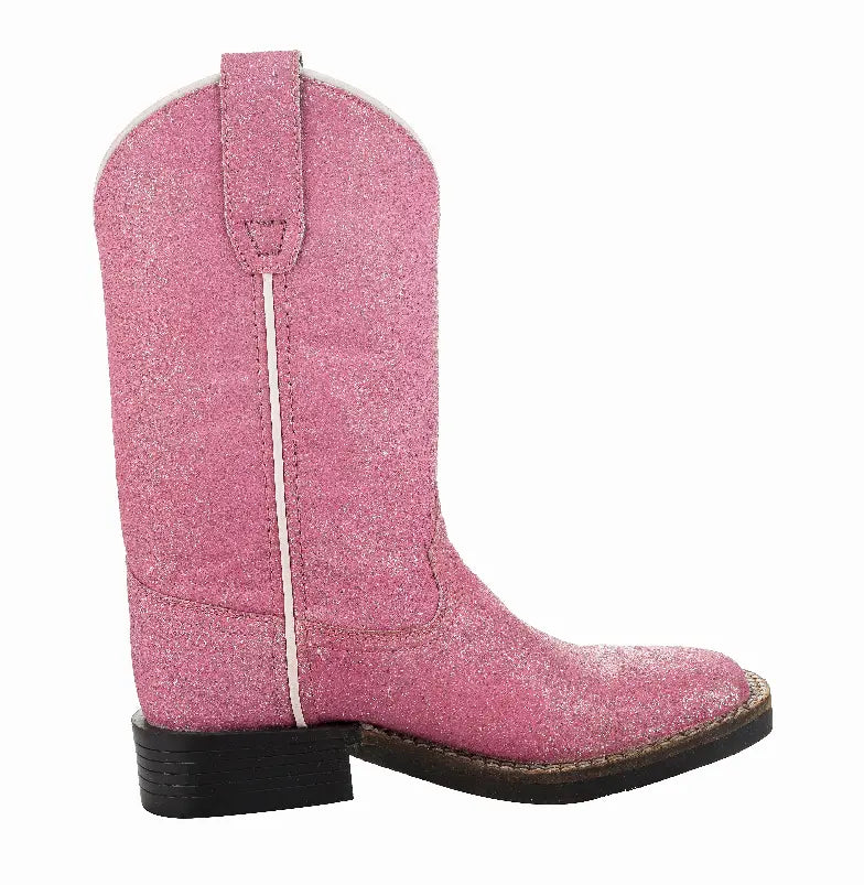 Tuffrider Youth Pink Glitter Western Boot JPC Equestrian