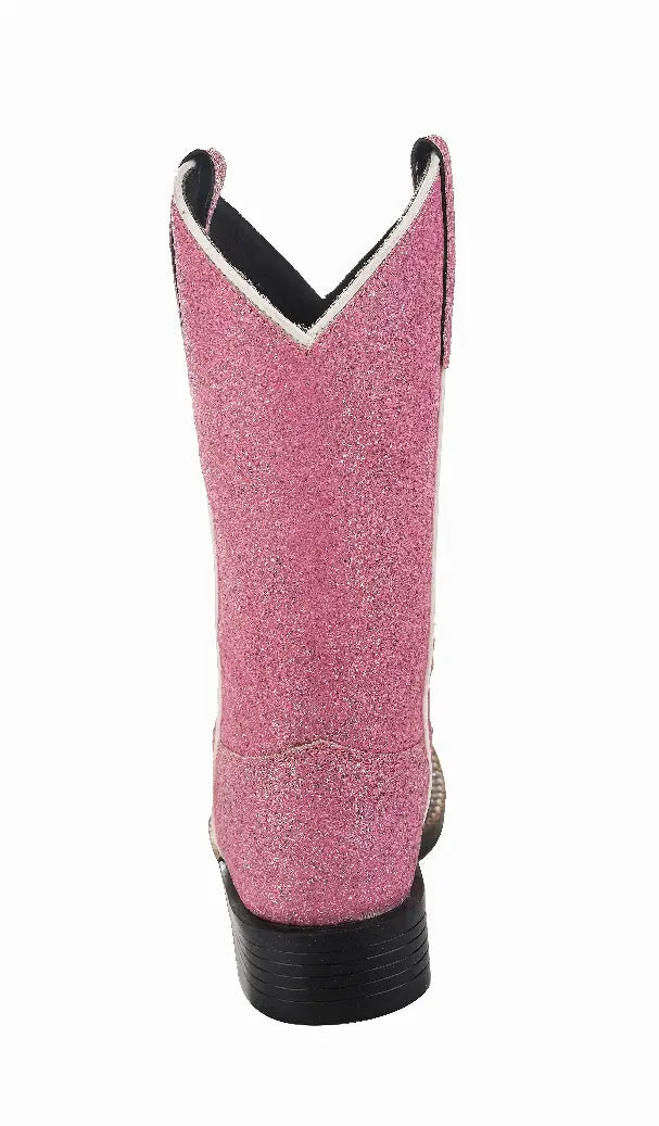 Tuffrider Youth Pink Glitter Western Boot JPC Equestrian