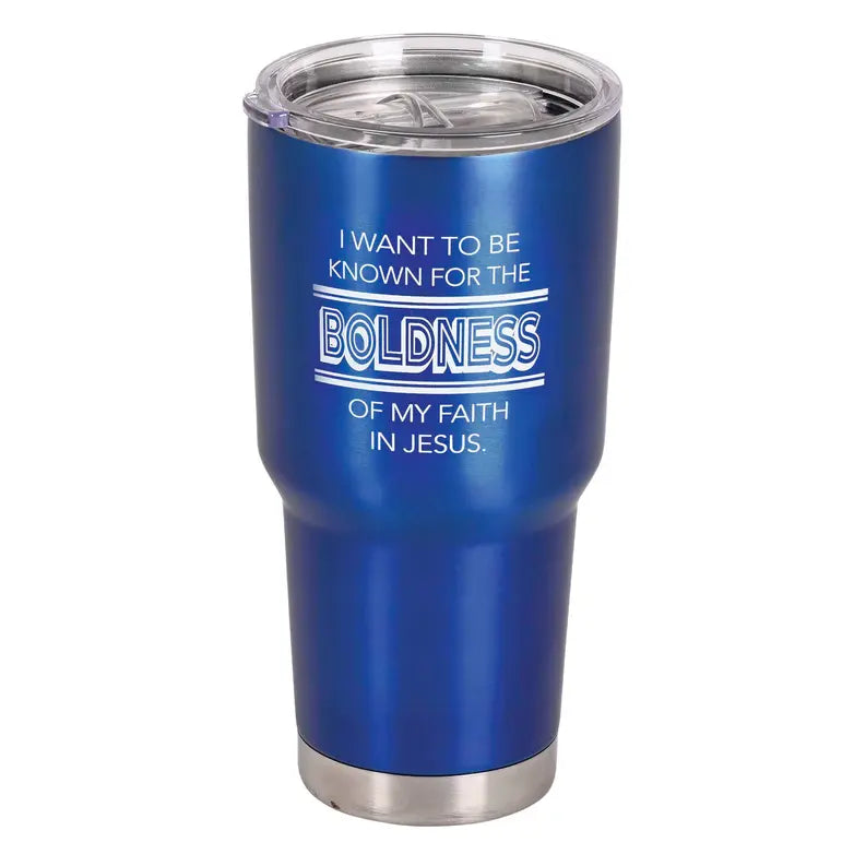 Tumbler Boldness Of My Faith Blue 30 oz Dicksons Inc