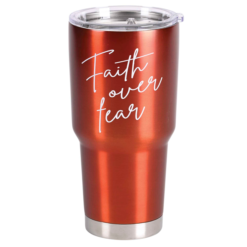 Tumbler Red Faith Over Fear Dicksons Inc