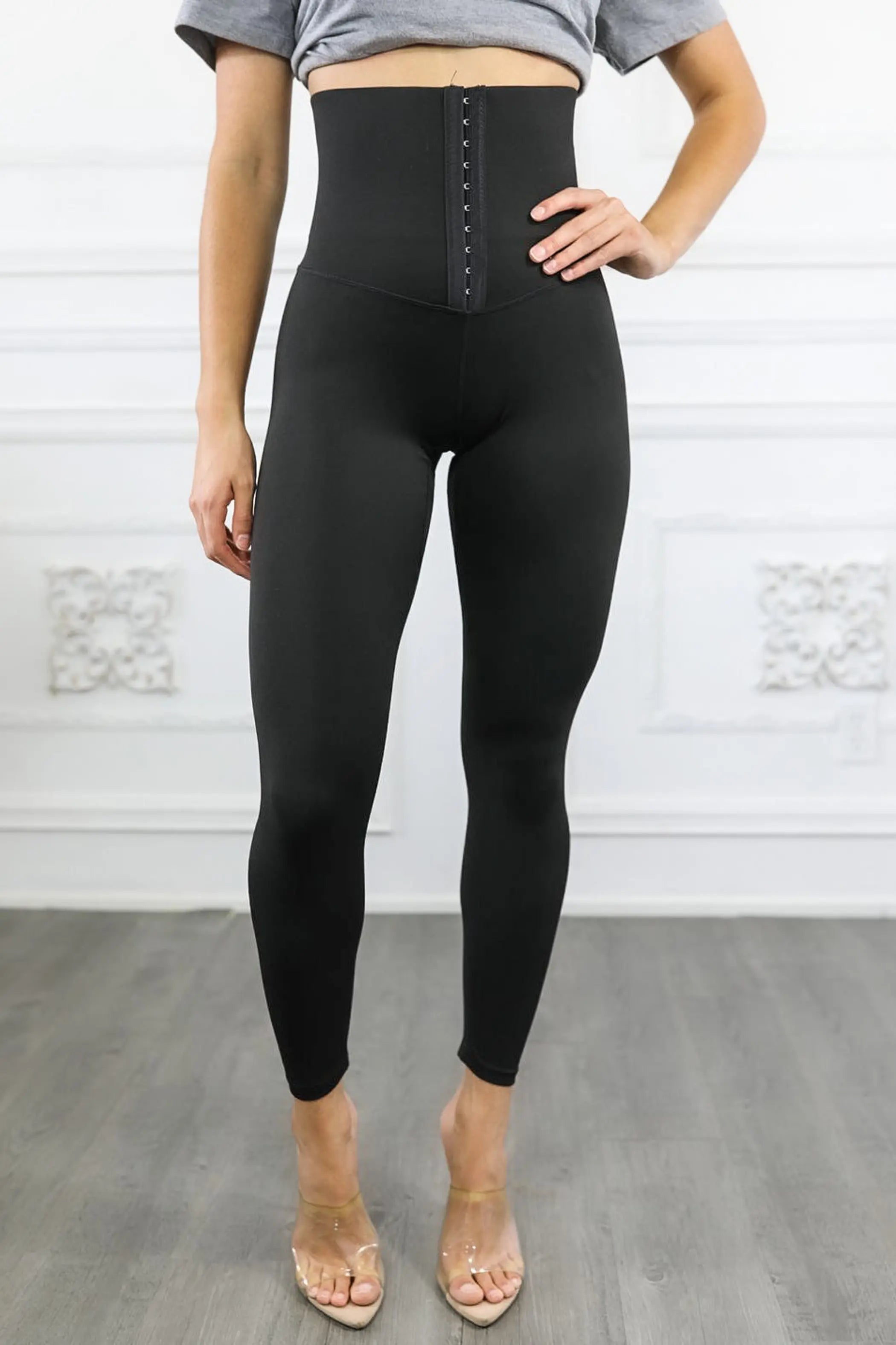 Tummy Control 3 Hook Corset Leggings SurelyMine