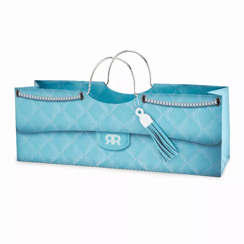 Turquoise Quilted Wine Purse Bag True Brands