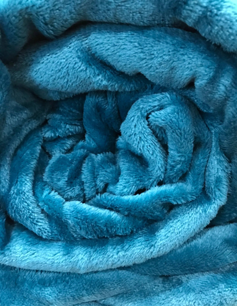 Turquoise Soft Plush Warm Cozy Bed Throw Flannel Blanket Home Mart Goods