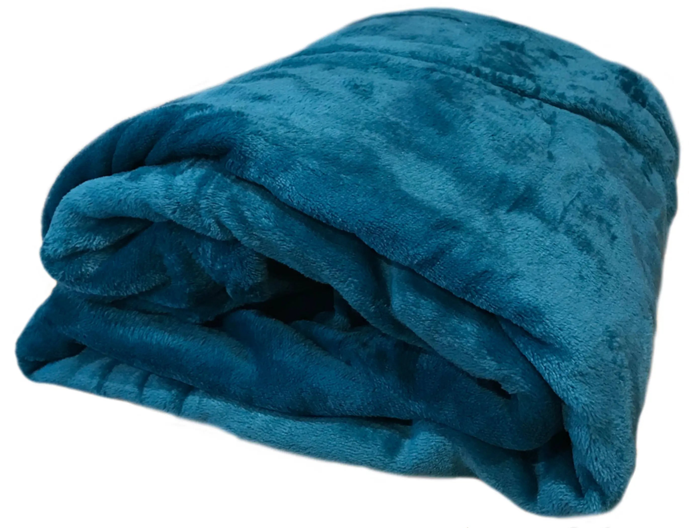 Turquoise Soft Plush Warm Cozy Bed Throw Flannel Blanket Home Mart Goods