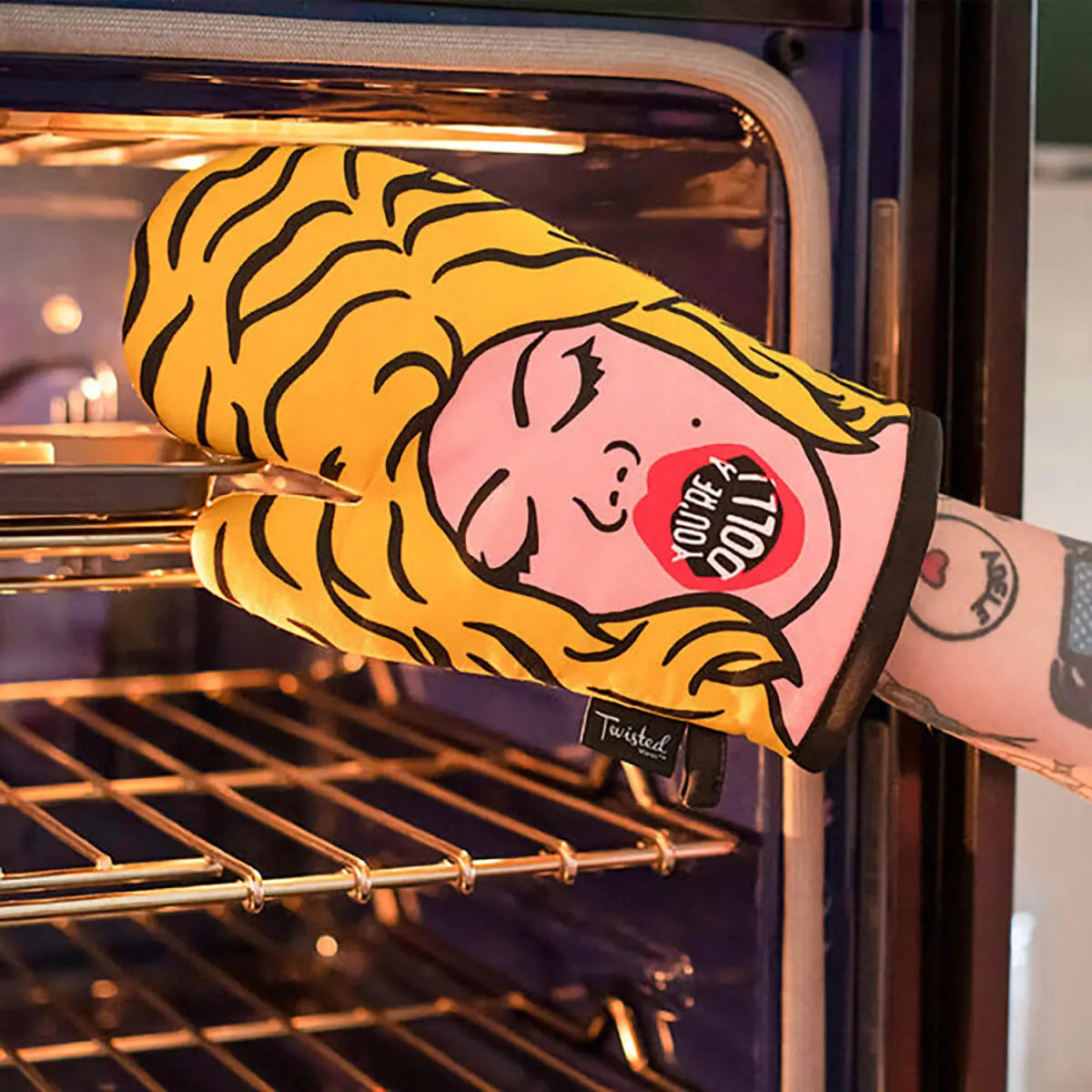 Twisted Wares You're a Doll Oven Mitt Twisted Wares