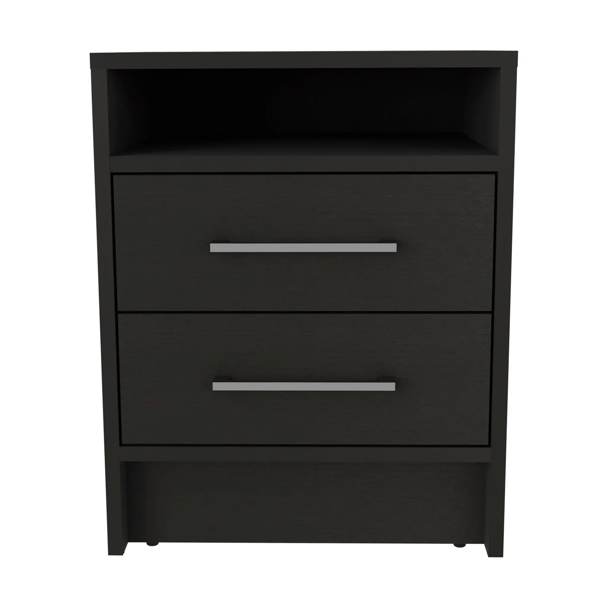 Two Piece Black and Gray Bedroom Set Homeroots Bed & Bath