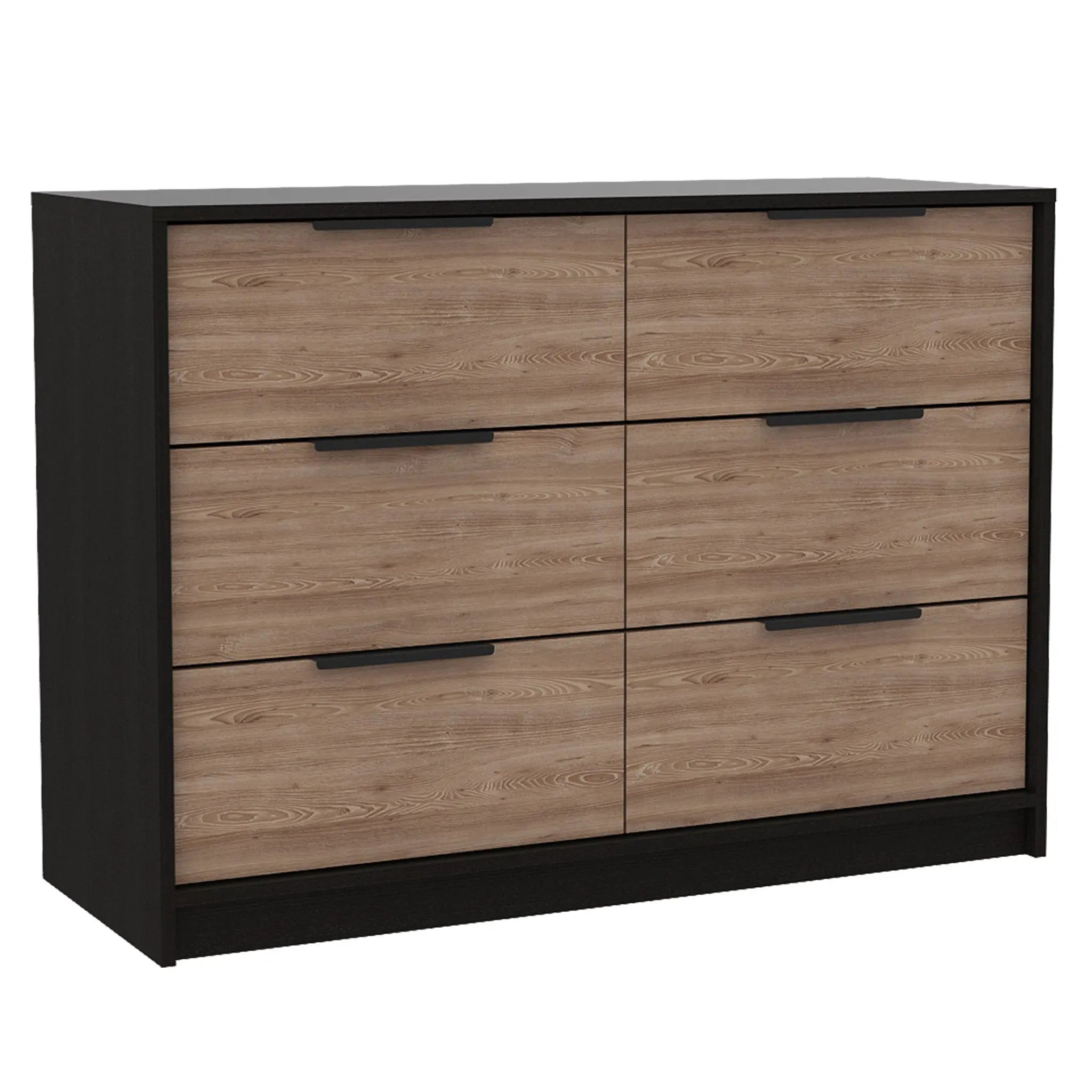Two Piece Brown and Black Bedroom Set Homeroots Bed & Bath