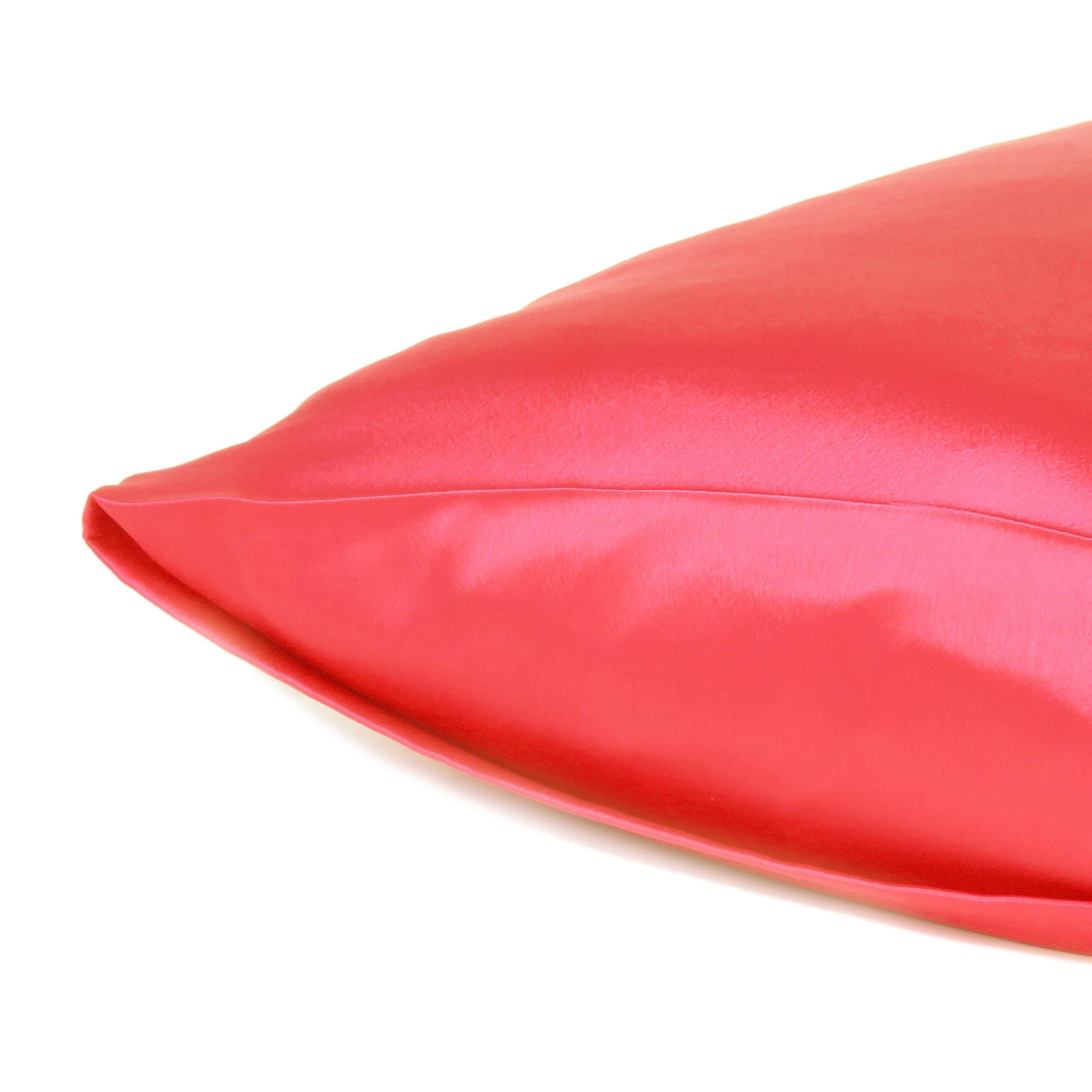 Two Piece Salmon Pink Dreamy Silky Satin Pillowcases Homeroots Bed & Bath