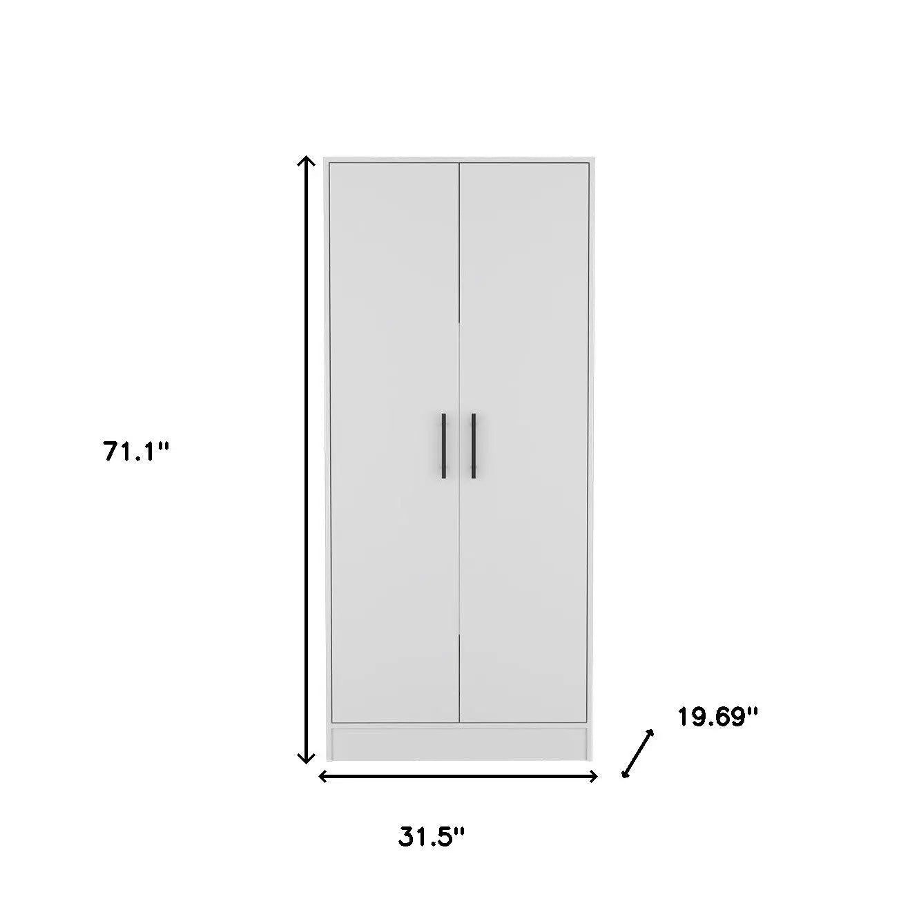 Two Piece White Bedroom Set Homeroots Bed & Bath