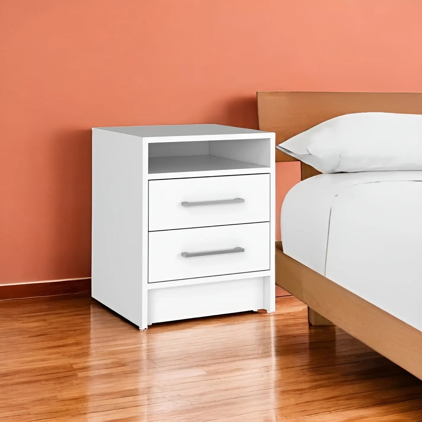 Two Piece White Bedroom Set Homeroots Bed & Bath
