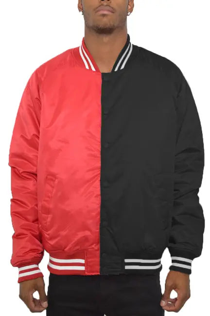 Two Tone Varsity Bomber Jacket WEIV