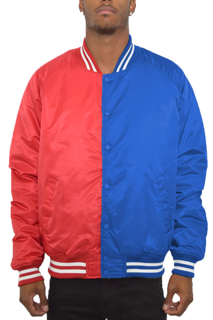 Two Tone Varsity Bomber Jacket WEIV