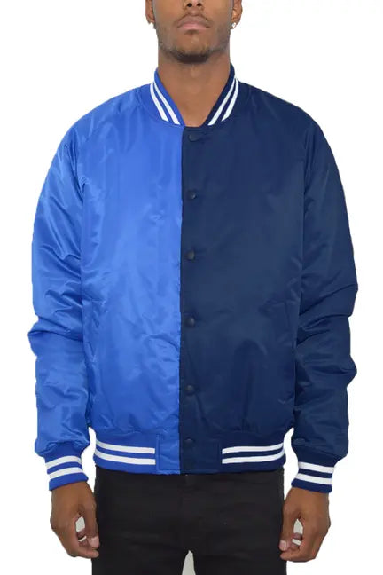 Two Tone Varsity Bomber Jacket WEIV