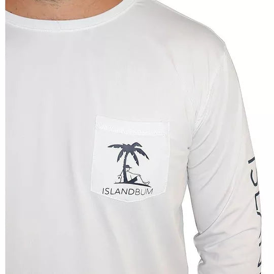 UPF 50 Men's Performance Pocket L/S Shirt Island Bum