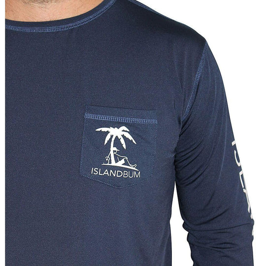 UPF 50 Men's Performance Pocket L/S Shirt Island Bum