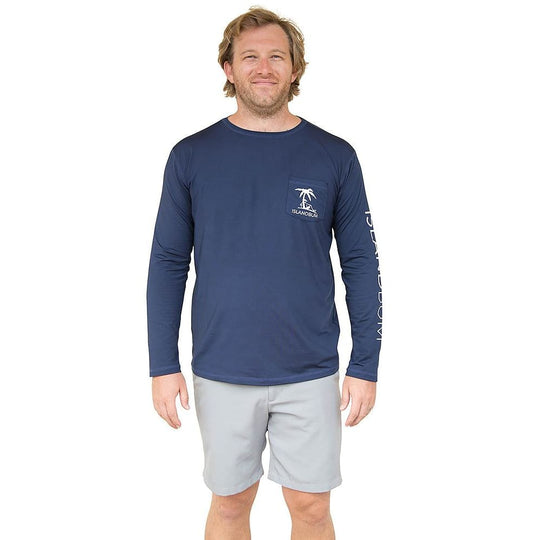 UPF 50 Men's Performance Pocket L/S Shirt Island Bum
