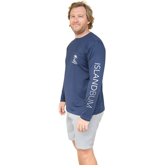 UPF 50 Men's Performance Pocket L/S Shirt Island Bum