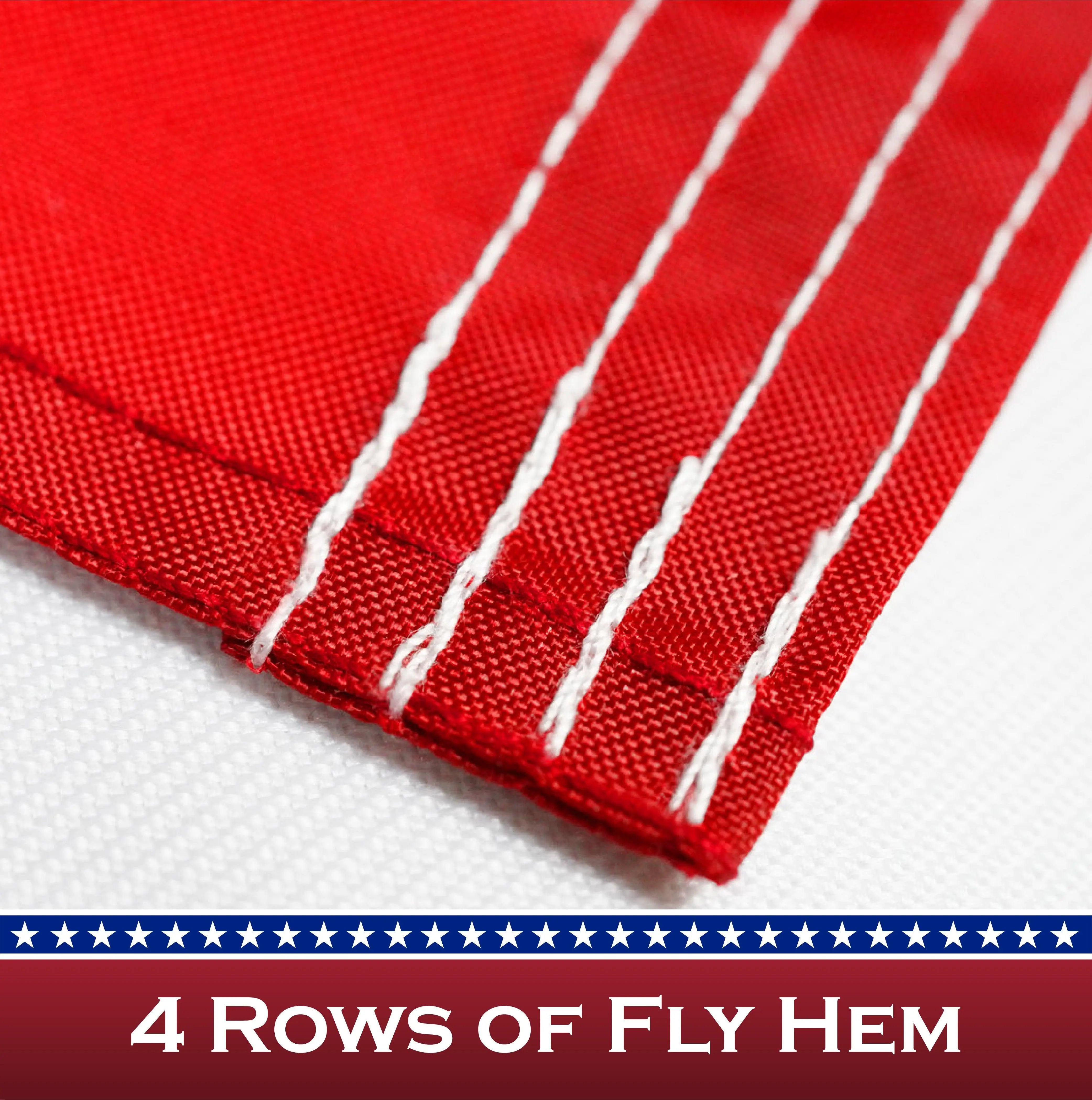 USA American Flag 2.5x4FT 3-Pack Pole Sleeve Embroidered Polyester By G128 G128