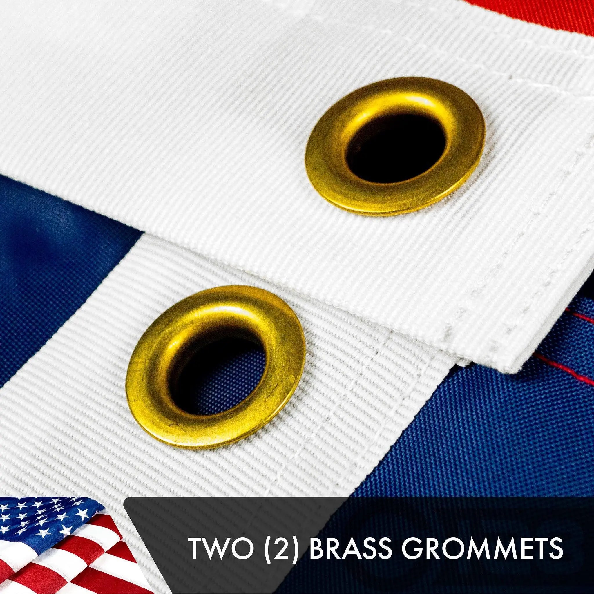 USA American Flag 3x5 Ft 3-Pack Double-sided Embroidered Polyester By G128 G128