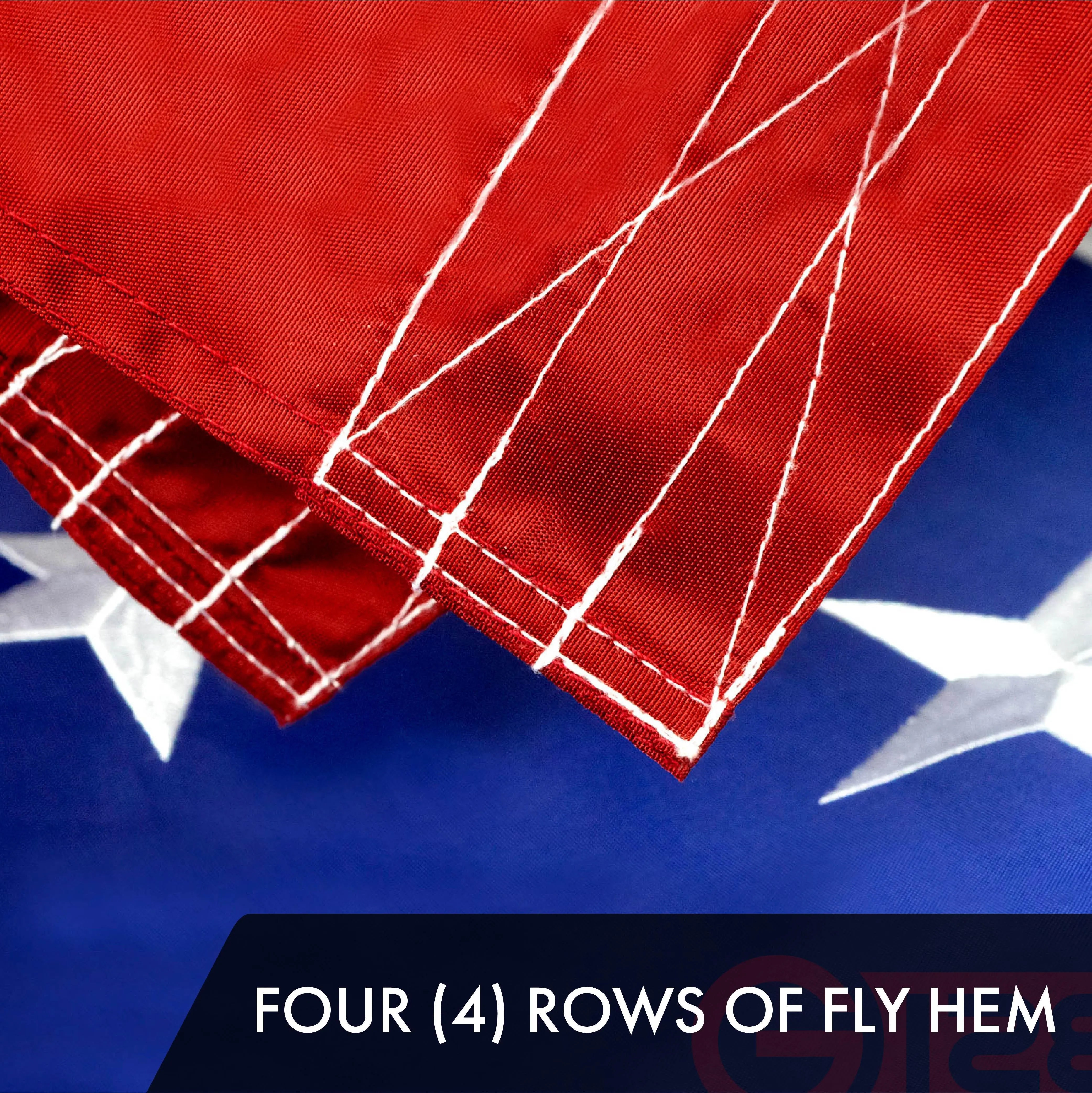 USA American Flag 5x8FT 2-Pack Embroidered Polyester By G128 G128