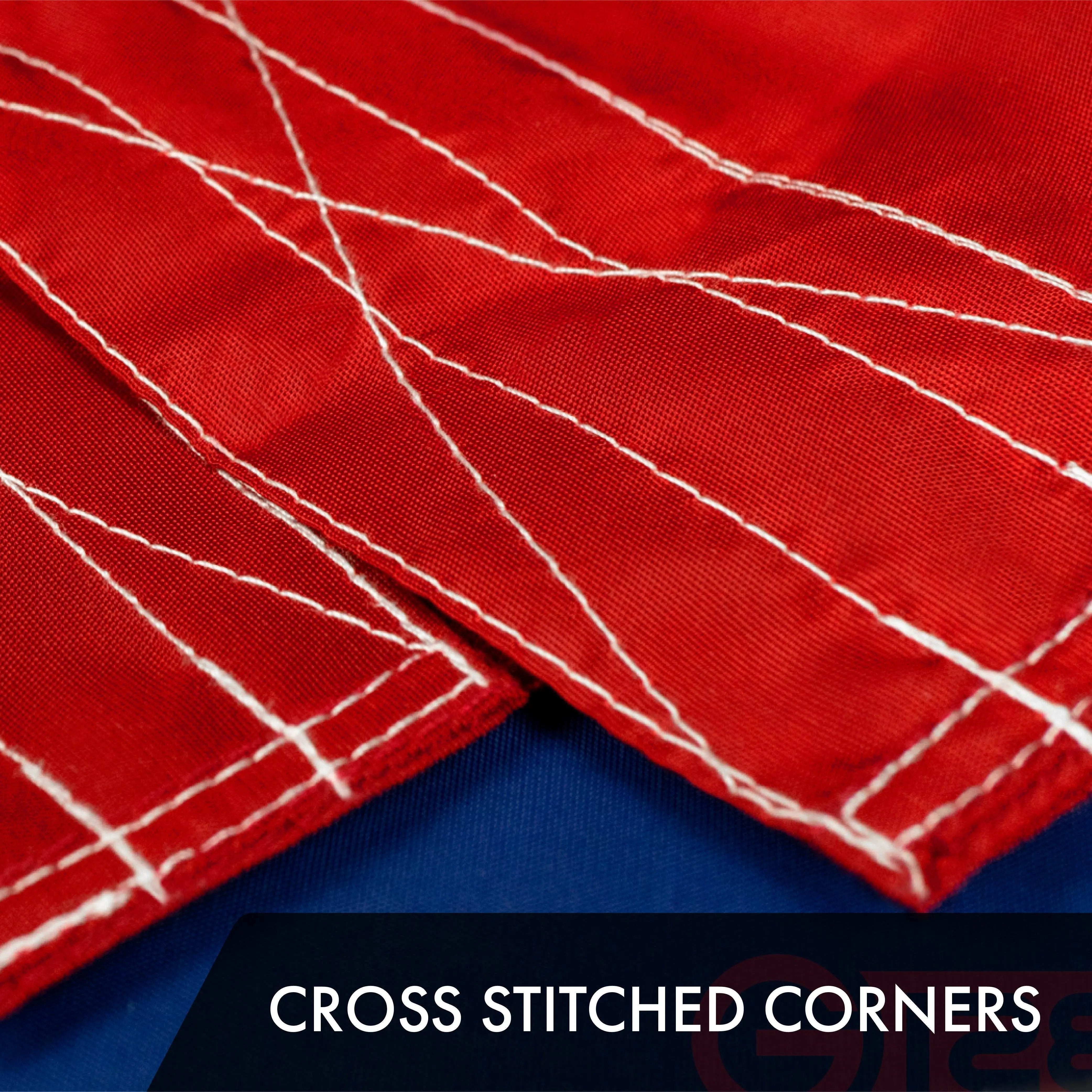 USA American Flag 5x8FT 2-Pack Embroidered Polyester By G128 G128