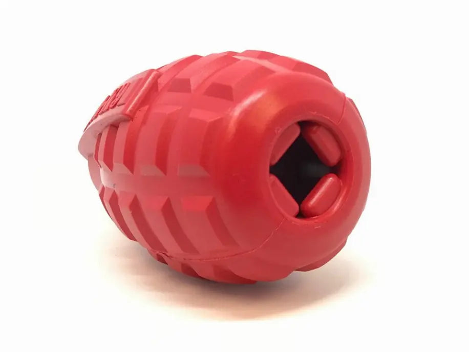 USA-K9 Grenade Durable Rubber Chew Toy & Treat Dispenser SodaPup
