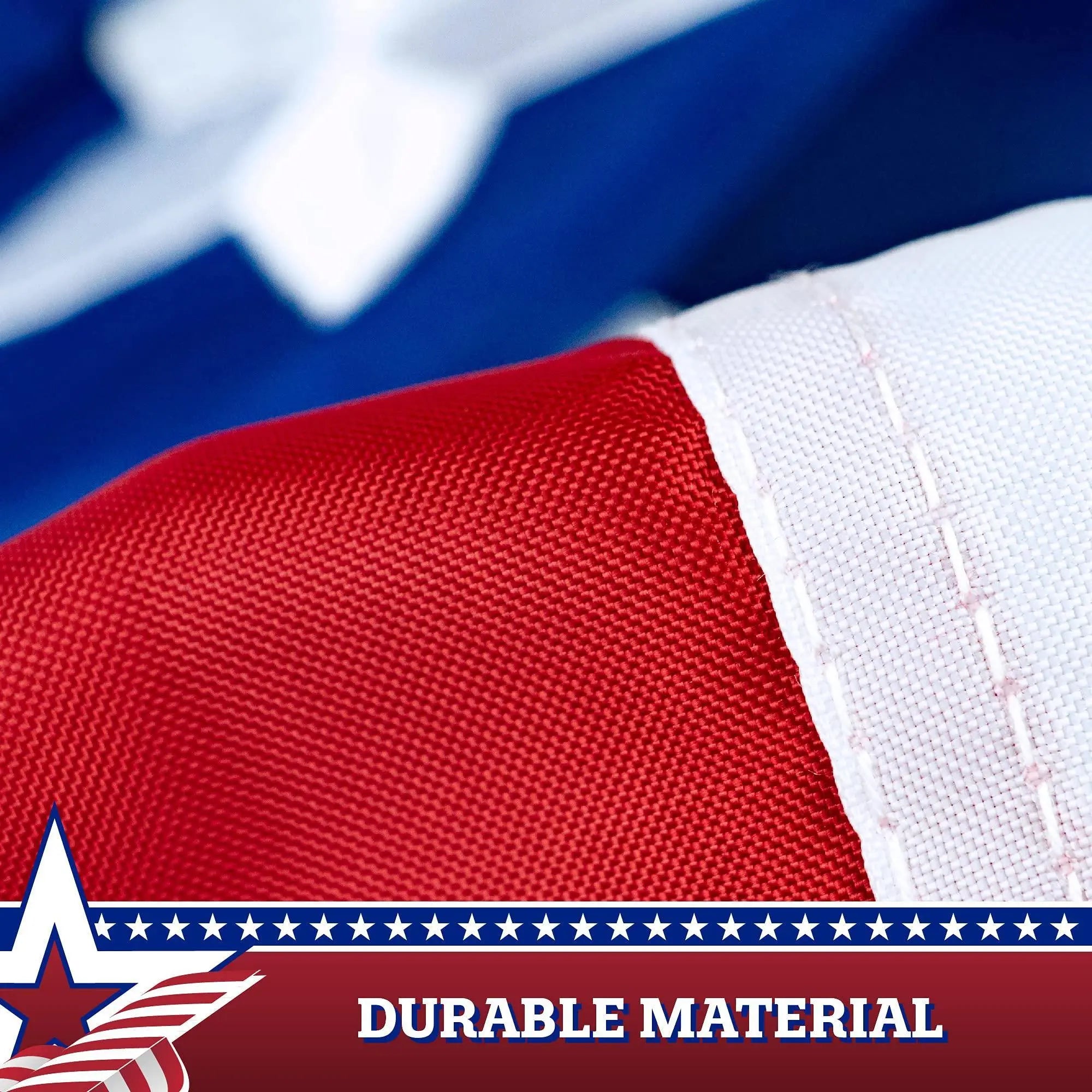 USA Pleated Fan Flag 4x8 Feet American USA Bunting Decoration Flags Embroidered Patriotic Stars & Sewn Stripes Canvas Header Brass Grommets G128