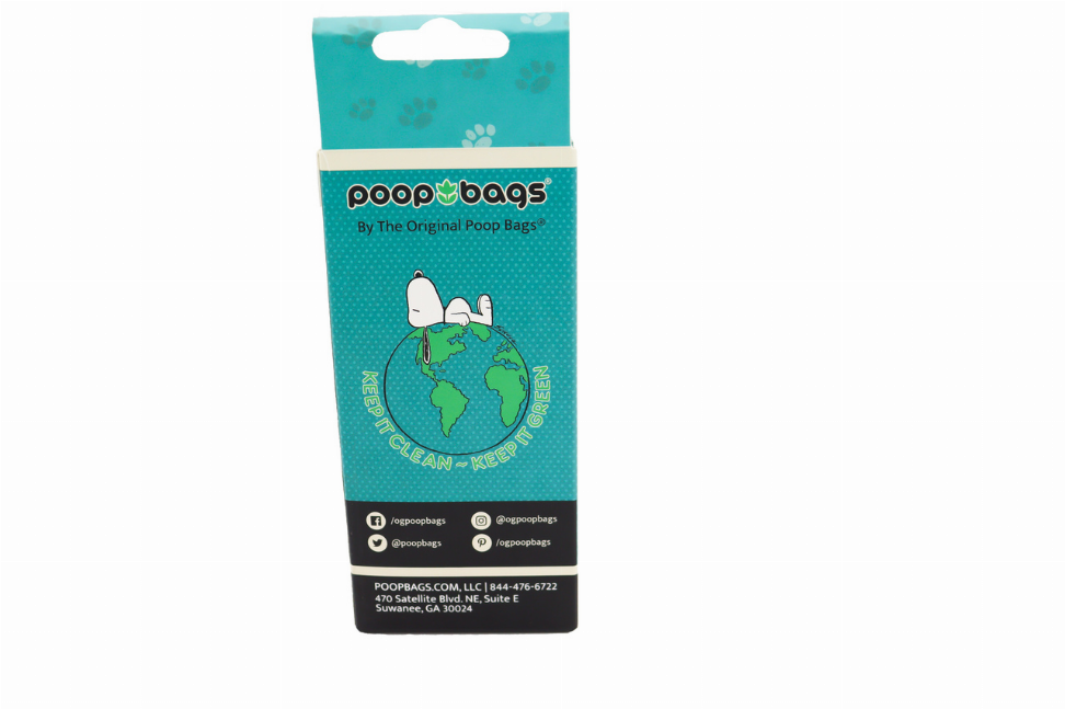 USDA Biobased Peanuts Leash Rolls (60 CT) The Original Poop Bags