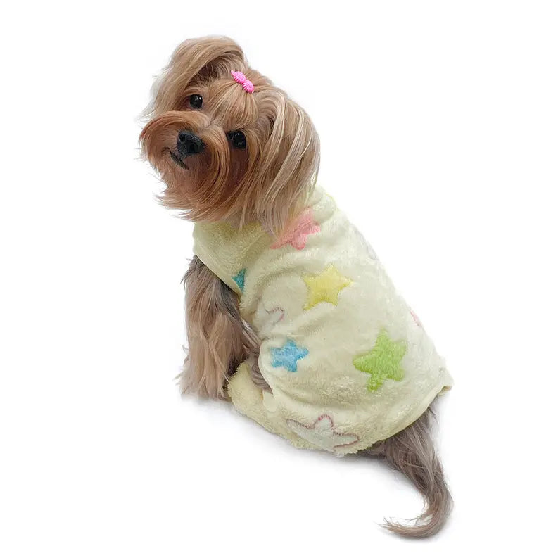 Ultra Plush Colorful Stars Front Sleeveless Pajamas Klippo